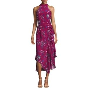 Parker Jagger floral silk midi dress